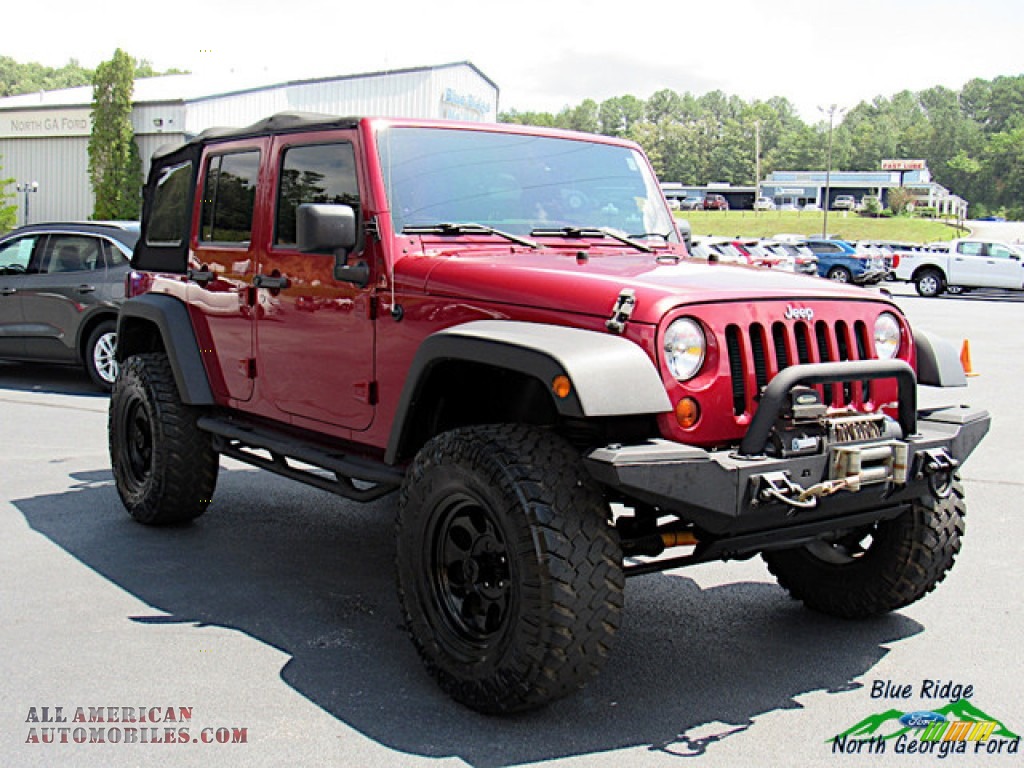 2012 Wrangler Unlimited Sport 4x4 - Deep Cherry Red Crystal Pearl / Black photo #7