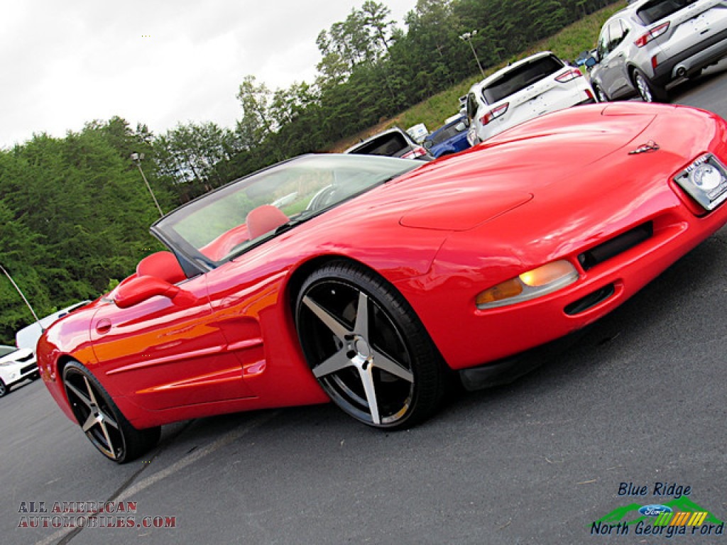2002 Corvette Convertible - Torch Red / Torch Red photo #28