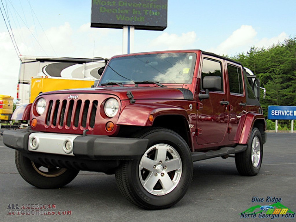 Red Rock Crystal Pearl / Dark Slate Gray/Med Slate Gray Jeep Wrangler Unlimited Sahara 4x4
