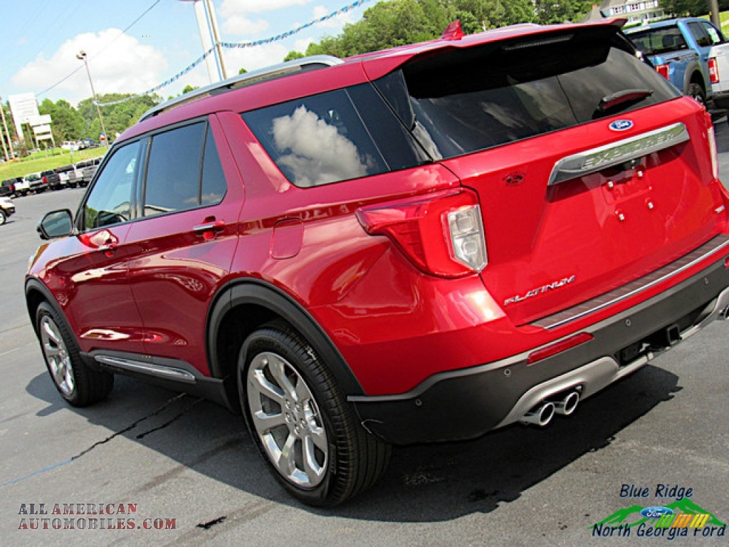 2020 Explorer Platinum 4WD - Rapid Red Metallic / Sandstone photo #36