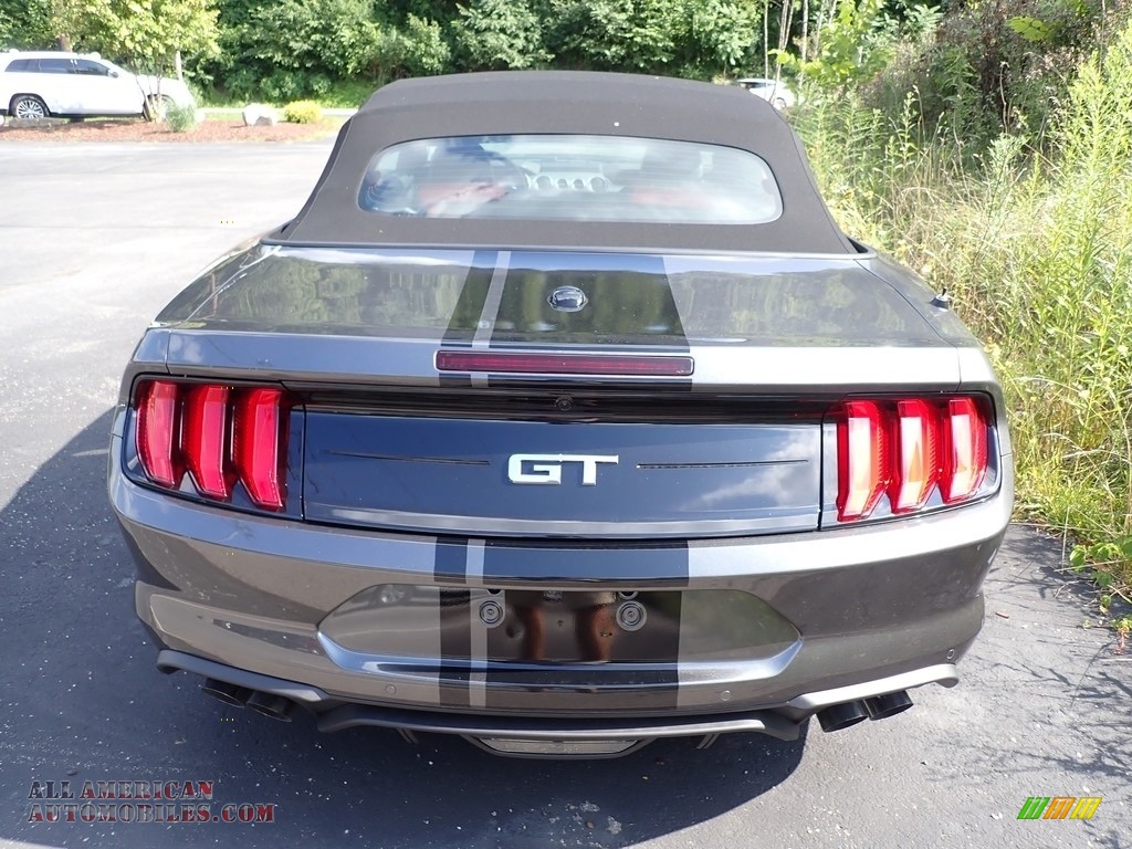 2020 Mustang GT Premium Convertible - Magnetic / Showstopper Red photo #4