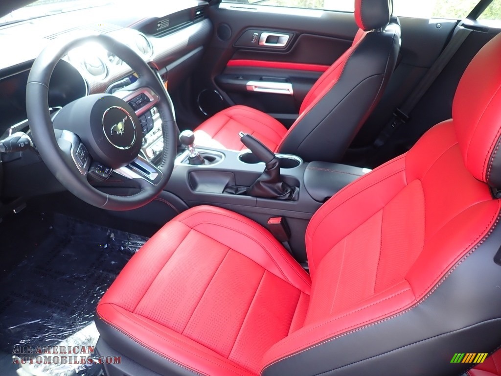 2020 Mustang GT Premium Convertible - Magnetic / Showstopper Red photo #9