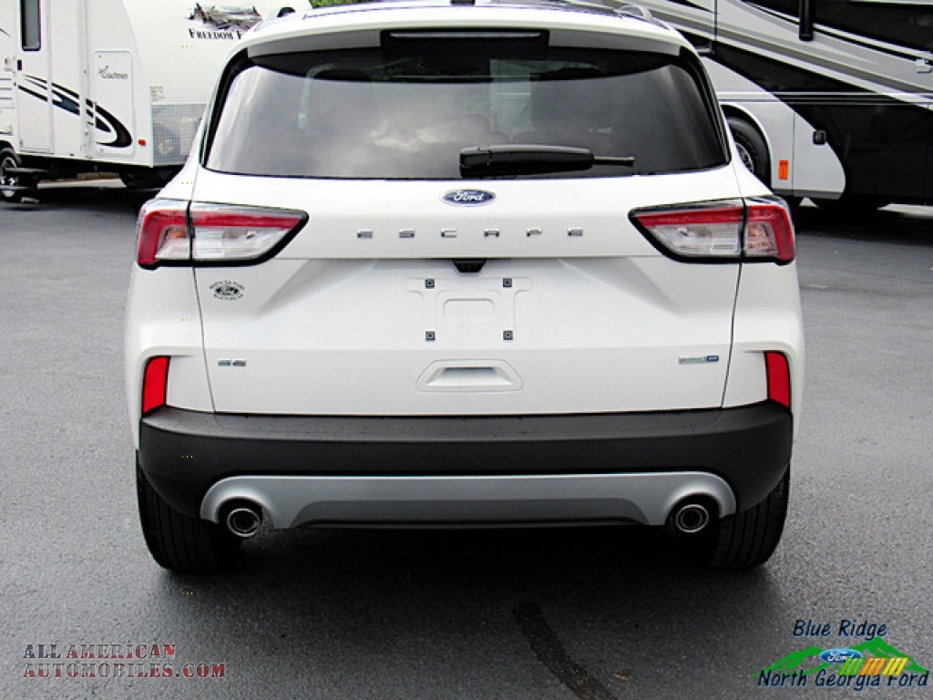 2020 Escape SE 4WD - Star White Metallic Tri-Coat / Dark Earth Gray photo #4
