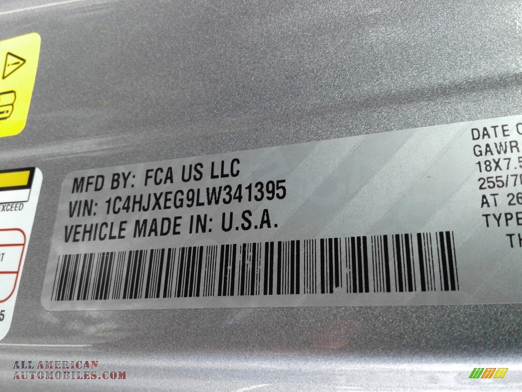 2020 Wrangler Unlimited Altitude 4x4 - Billet Silver Metallic / Black photo #27
