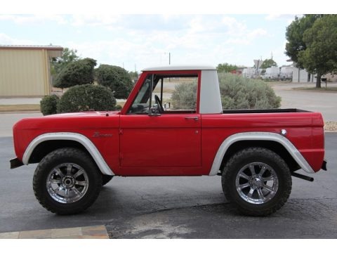 Red 1968 Ford Bronco Sport Wagon