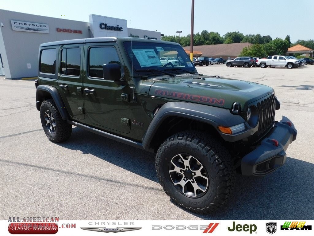 Sarge Green / Black Jeep Wrangler Unlimited Rubicon 4x4