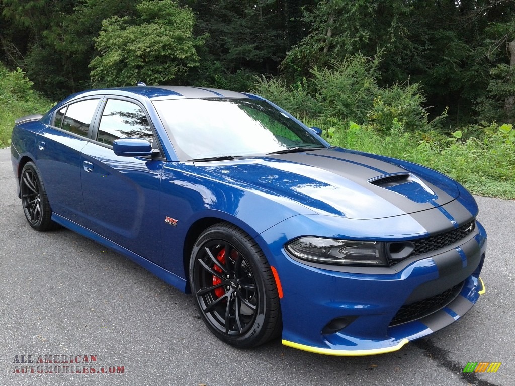 2020 Charger Scat Pack - IndiGo Blue / Black/Ruby Red photo #4