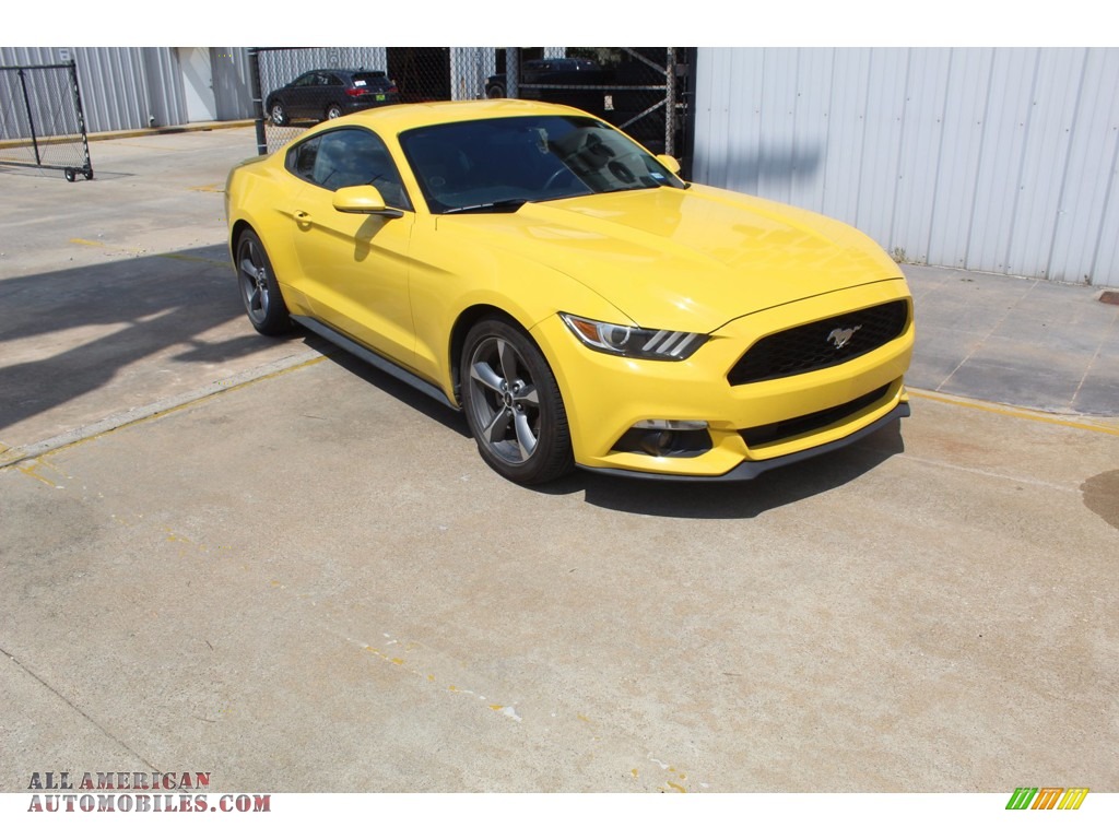 2016 Mustang V6 Coupe - Triple Yellow Tricoat / Ebony photo #2