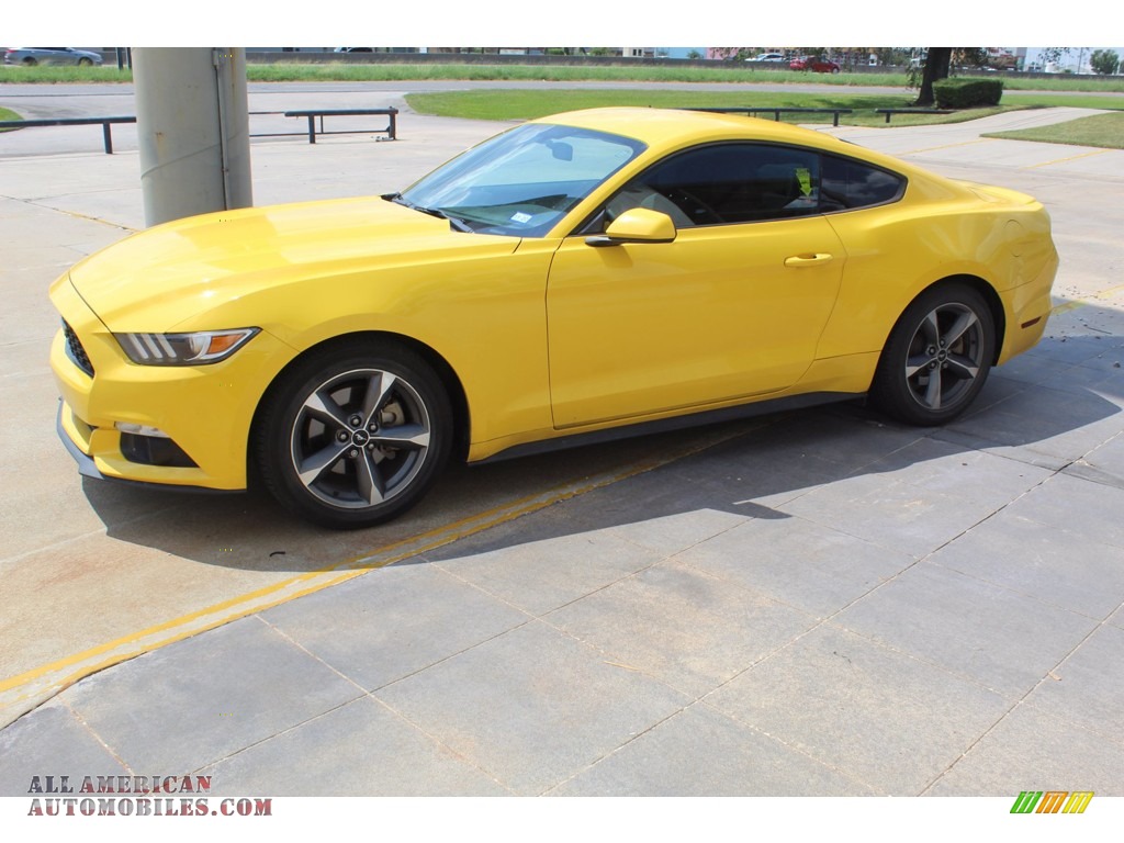 2016 Mustang V6 Coupe - Triple Yellow Tricoat / Ebony photo #7