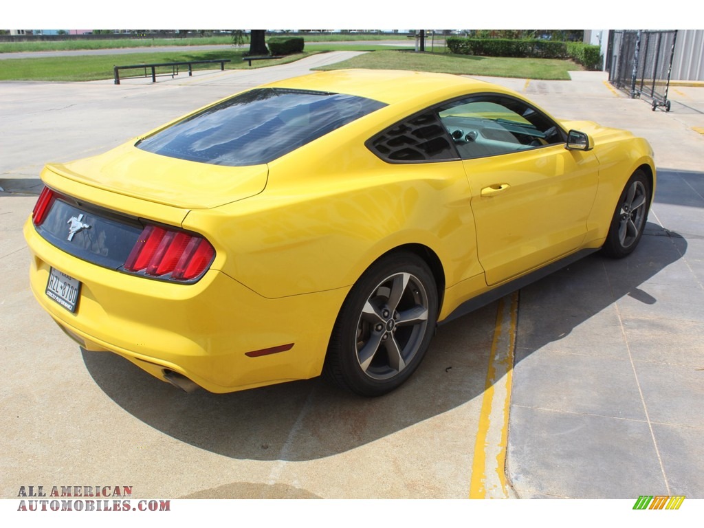 2016 Mustang V6 Coupe - Triple Yellow Tricoat / Ebony photo #10