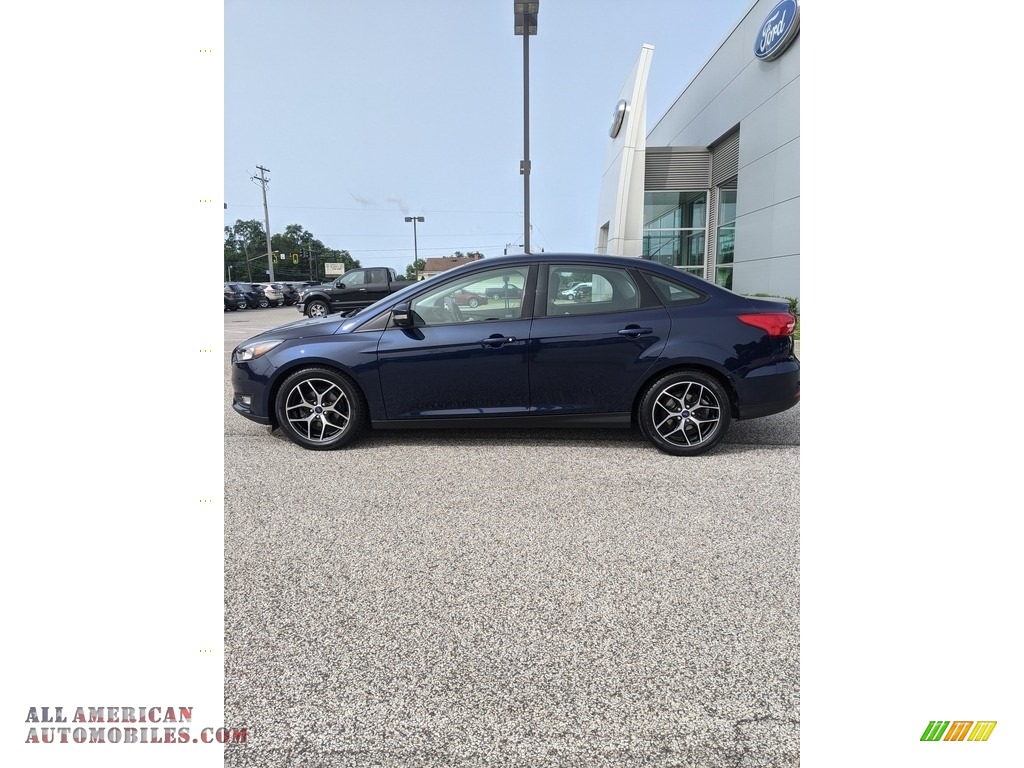 2017 Focus SEL Sedan - Kona Blue / Charcoal Black photo #8
