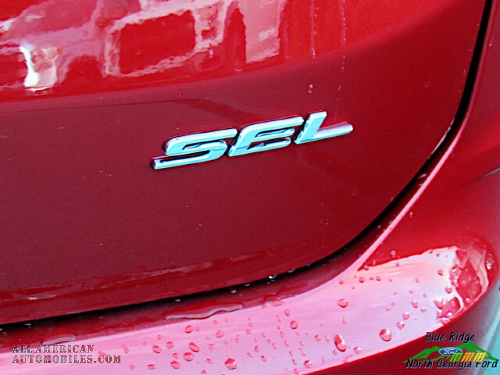 2020 Edge SEL AWD - Rapid Red Metallic / Dune photo #32