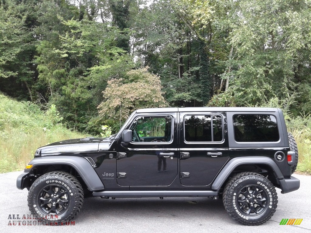 2021 Jeep Wrangler Unlimited Willys 4x4 in Black - 505392 | All