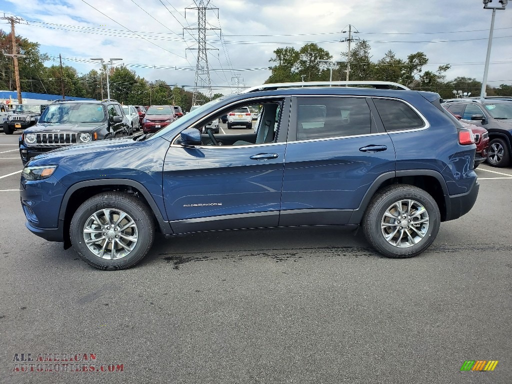 2021 Cherokee Latitude Lux 4x4 - Slate Blue Pearl / Ski Gray/Black photo #4