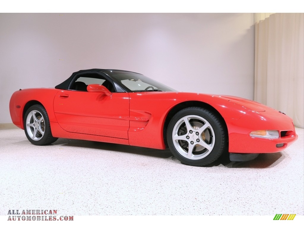2000 Corvette Convertible - Torch Red / Black photo #2