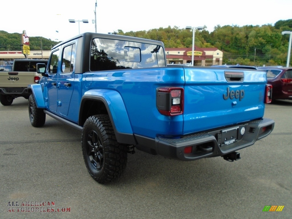 2021 Gladiator Willys 4x4 - Hydro Blue Pearl / Black photo #7