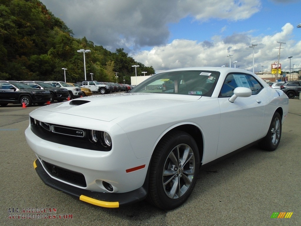 2020 Challenger GT AWD - White Knuckle / Black/Caramel photo #8
