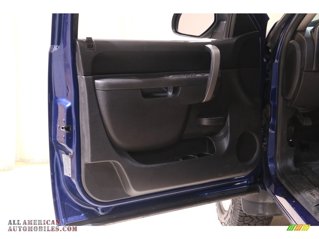 2013 Sierra 1500 SLE Extended Cab 4x4 - Heritage Blue Metallic / Ebony photo #4