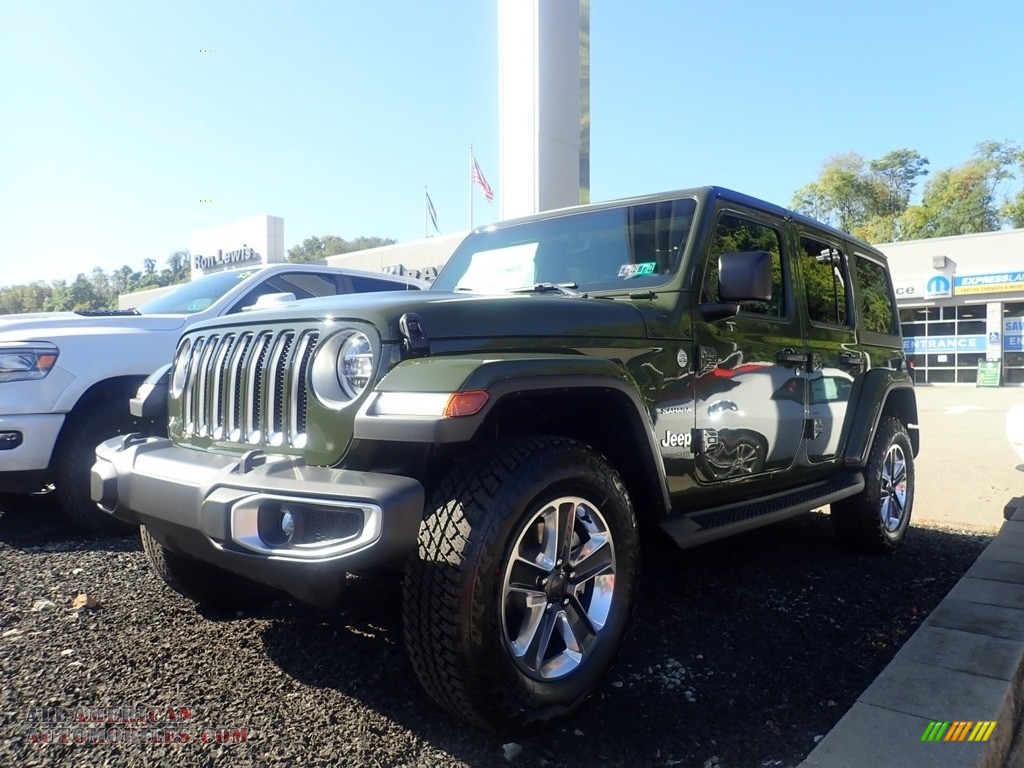 green 2021 jeep wrangler