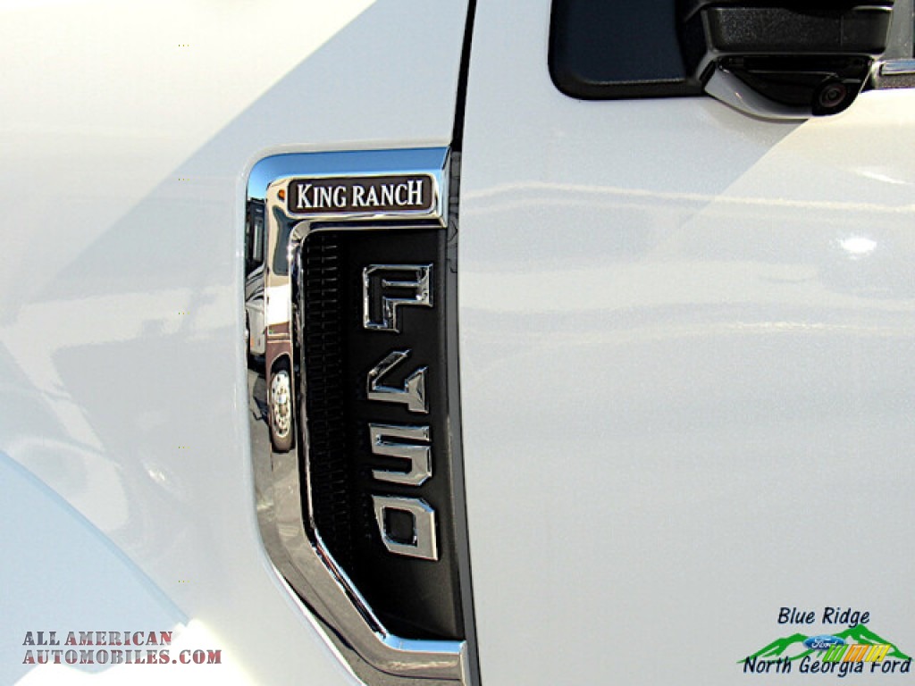 2020 F450 Super Duty King Ranch Crew Cab 4x4 - Star White Metallic Tri-Coat / King Ranch Java photo #37
