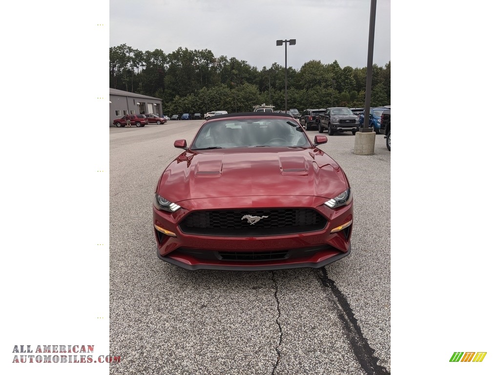 2019 Mustang EcoBoost Convertible - Ruby Red / Ebony photo #2