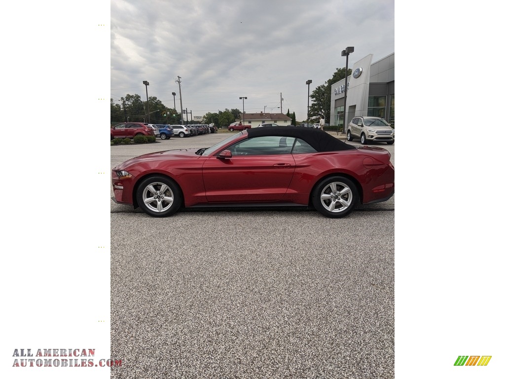 2019 Mustang EcoBoost Convertible - Ruby Red / Ebony photo #8