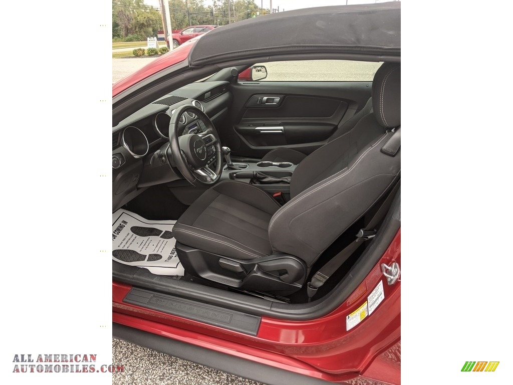 2019 Mustang EcoBoost Convertible - Ruby Red / Ebony photo #11