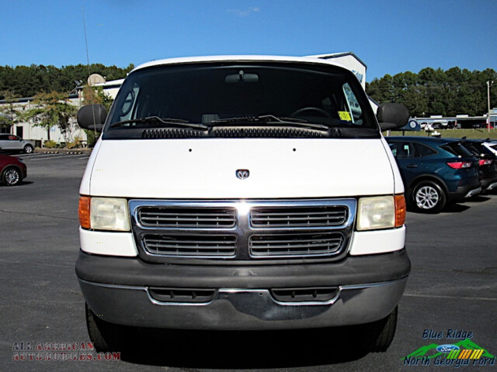 2002 Ram Van 3500 Passenger - Bright White / Dark Slate Gray photo #8