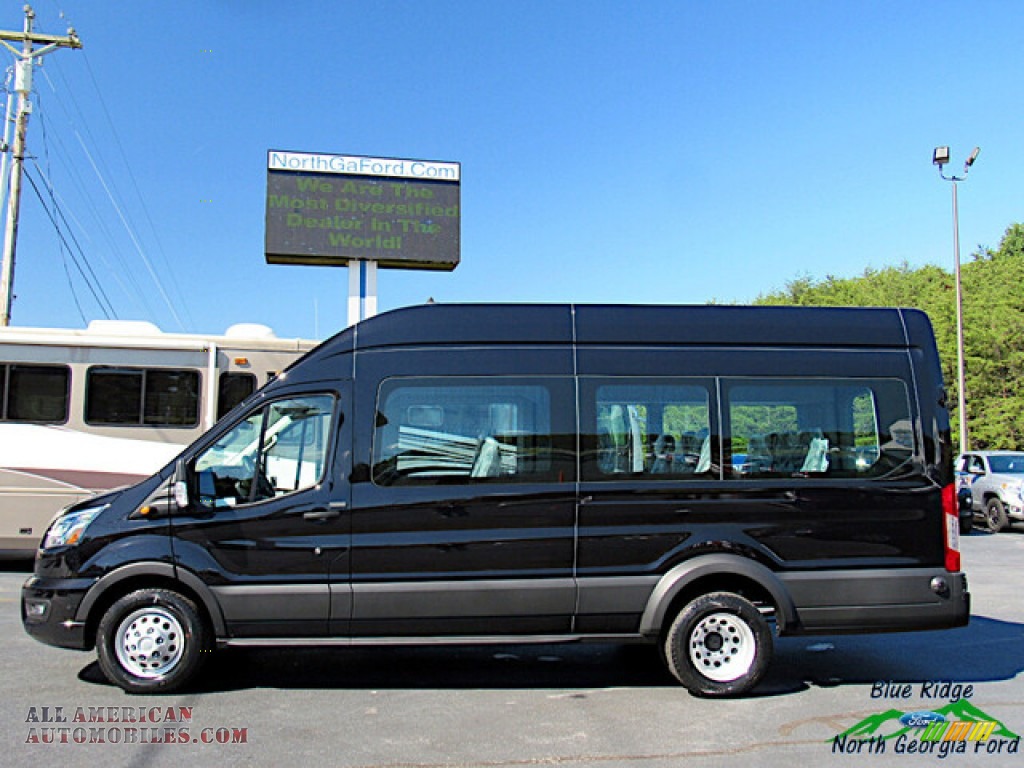 2020 Transit Passenger Wagon XLT 350 HR Extended - Agate Black / Ebony photo #2