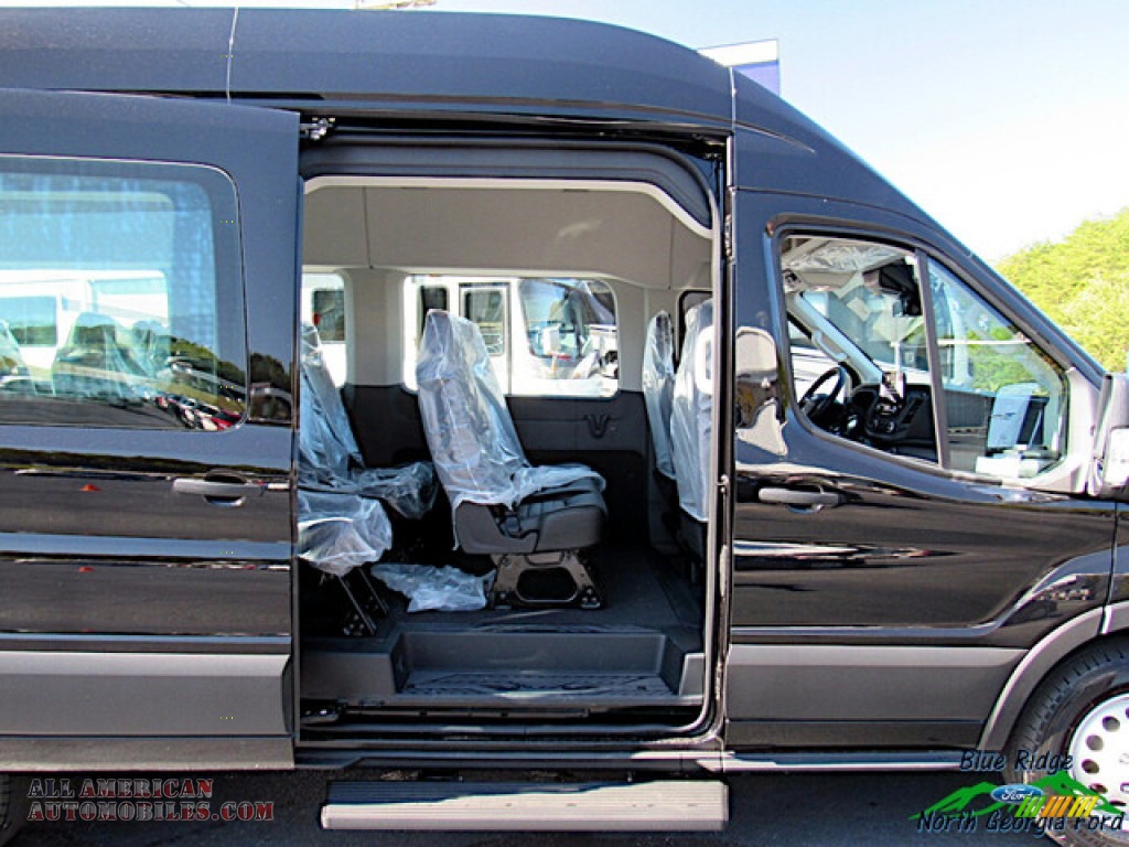 2020 Transit Passenger Wagon XLT 350 HR Extended - Agate Black / Ebony photo #13