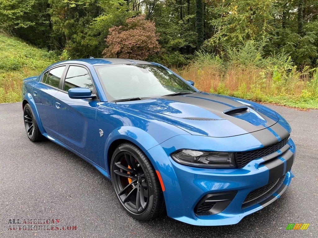 2020 Charger SRT Hellcat Widebody - Frostbite / Black photo #4