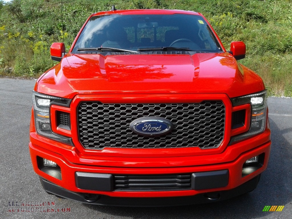 2020 F150 Lariat SuperCrew 4x4 - Race Red / Sport Special Edition Black/Red photo #5