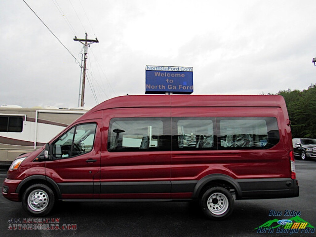 2020 Transit Passenger Wagon XLT 350 HR Extended - Kapoor Red / Ebony photo #2