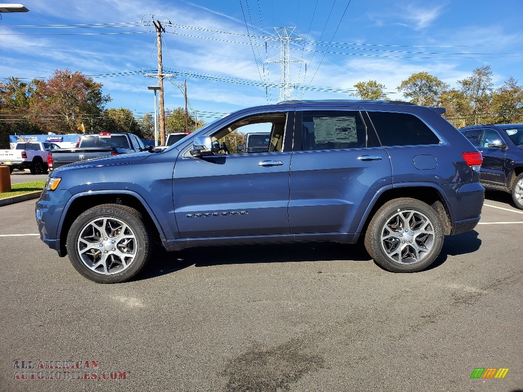 2020 Grand Cherokee Overland 4x4 - Slate Blue Pearl / Light Frost/Brown photo #4