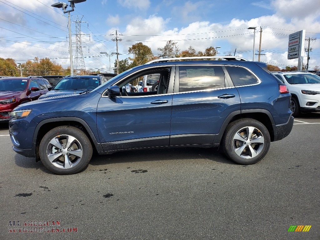 2021 Cherokee Limited 4x4 - Slate Blue Pearl / Ski Gray/Black photo #4