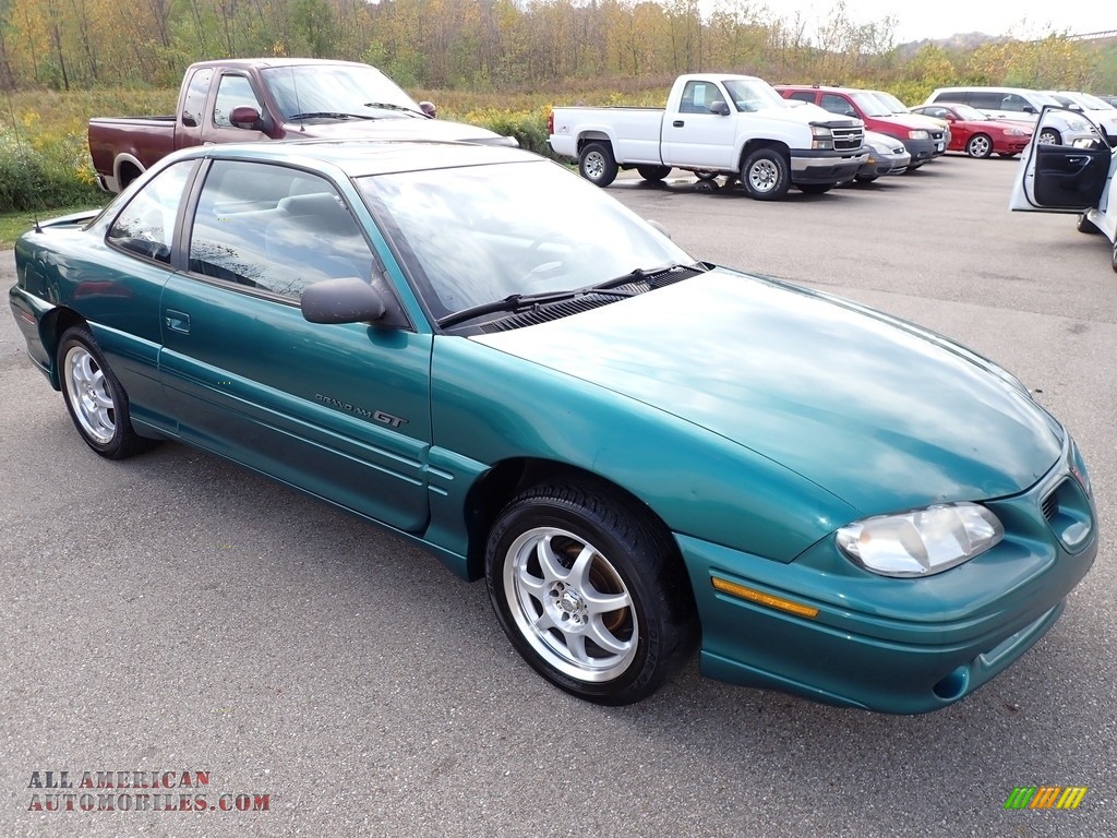 1996 Grand Am GT Coupe - Medium Green Blue Metallic / Pewter photo #2