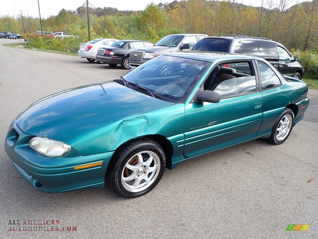 1996 Grand Am GT Coupe - Medium Green Blue Metallic / Pewter photo #5