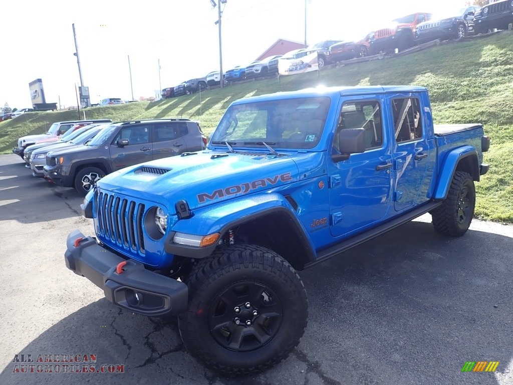 Hydro Blue Pearl / Black/Steel Gray Jeep Gladiator Mojave 4x4