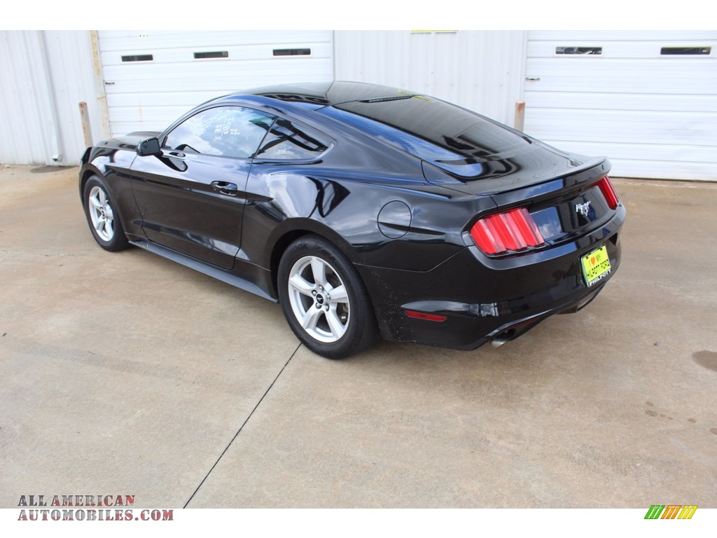 2015 Mustang EcoBoost Coupe - Black / 50 Years Raven Black photo #7