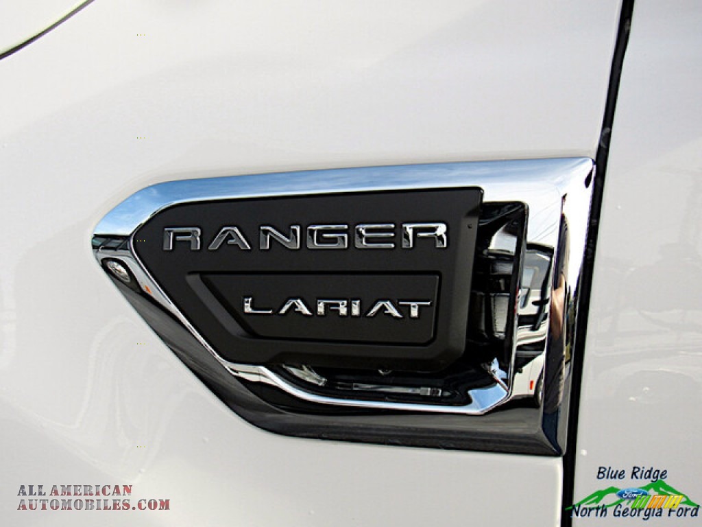 2020 Ranger Lariat SuperCrew 4x4 - Oxford White / Medium Stone photo #29
