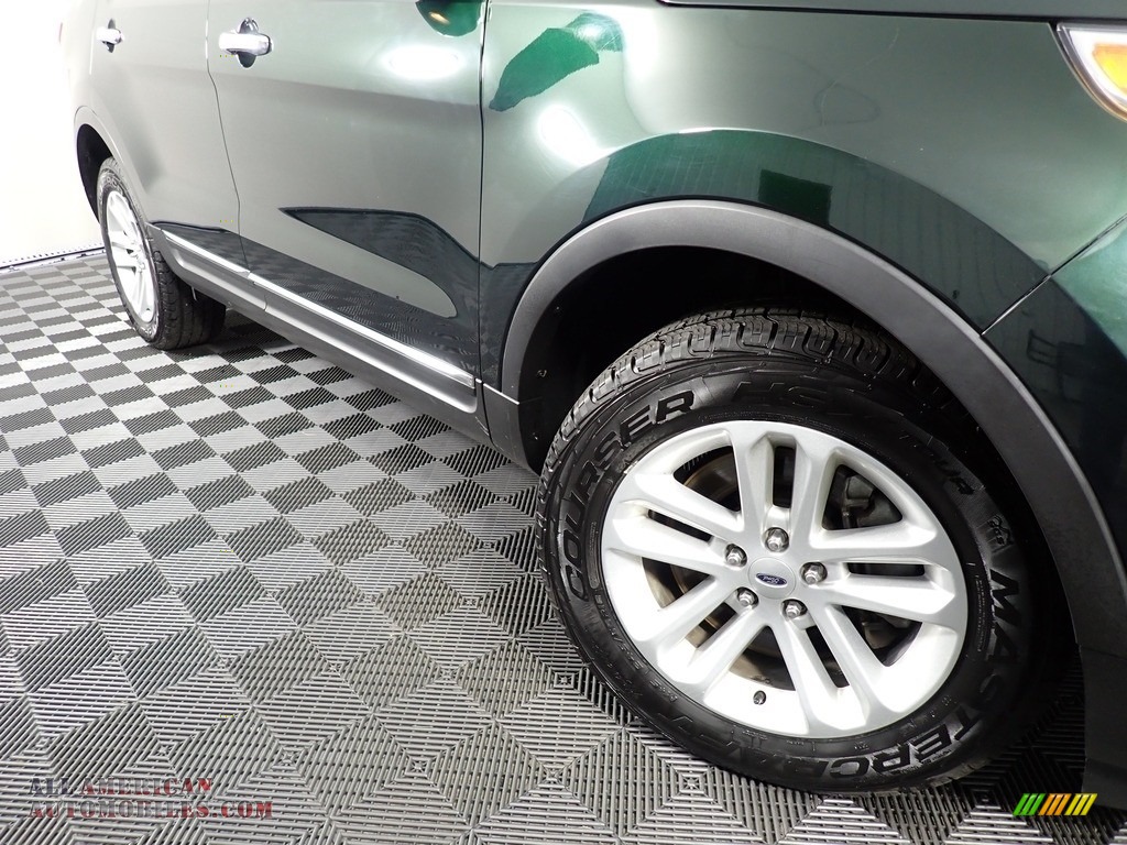 2013 Explorer XLT 4WD - Green Gem Metallic / Charcoal Black photo #4
