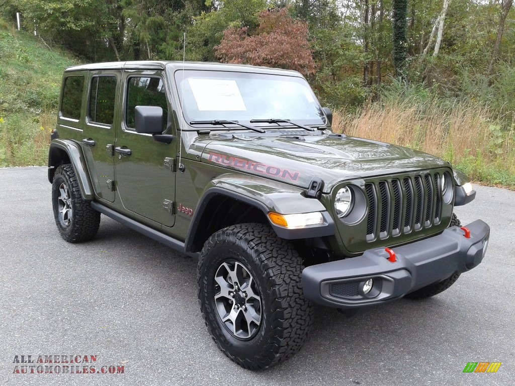 green 2021 jeep wrangler