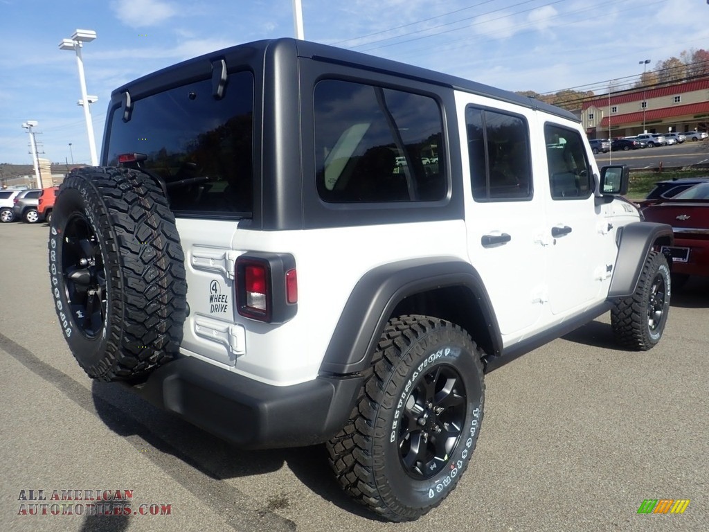 2021 Wrangler Unlimited Willys 4x4 - Bright White / Black photo #5