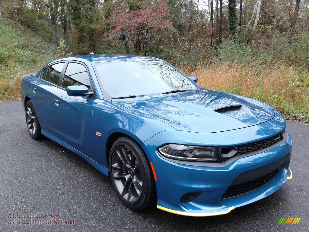 2020 Charger Scat Pack - Frostbite / Black photo #4