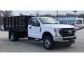 Ford F350 Super Duty XL Regular Cab 4x4 Chassis Stake Truck Oxford White photo #4