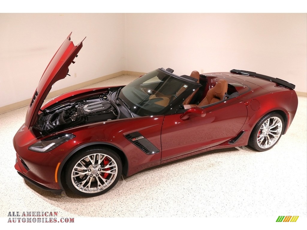 2016 Corvette Z06 Convertible - Long Beach Red Metallic Tintcoat / Kalahari photo #34