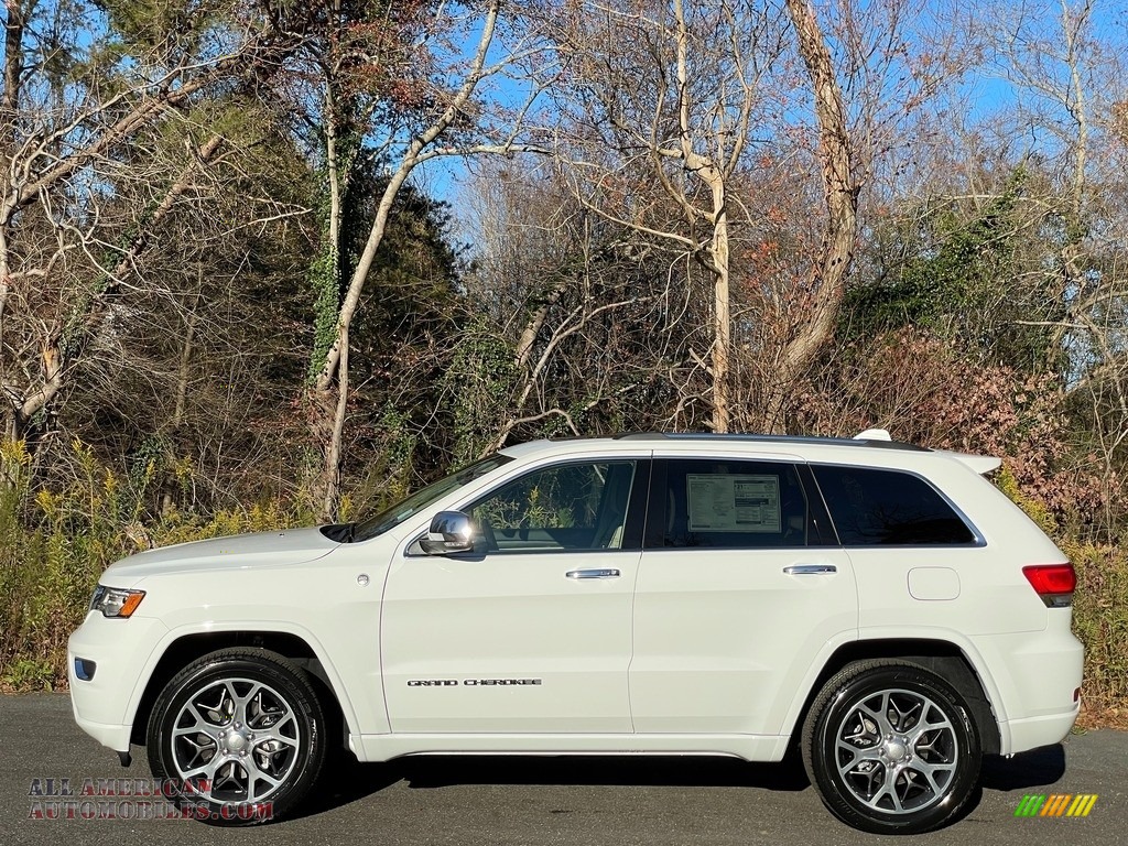 Bright White / Light Frost/Brown Jeep Grand Cherokee Overland 4x4