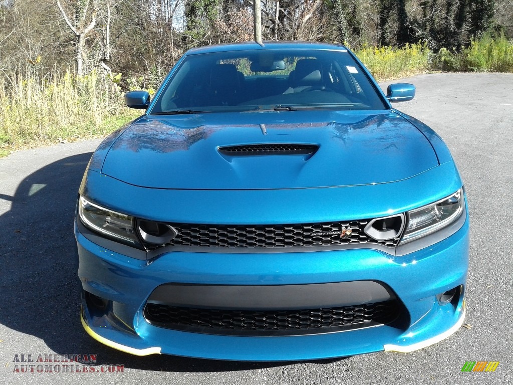 2020 Charger Scat Pack - Frostbite / Black photo #3