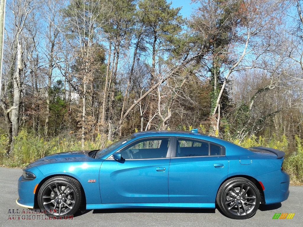 2020 Charger Scat Pack - Frostbite / Black photo #1