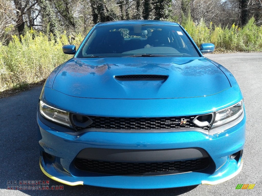 2020 Charger Scat Pack - Frostbite / Black photo #3